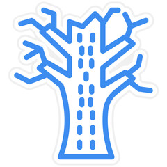 Vector Design Withered Icon Style