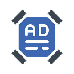 Ads poster icon