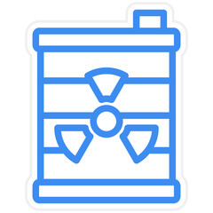 Vector Design Nuclear Waste Icon Style