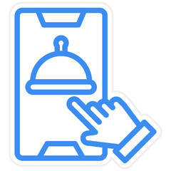 Vector Design Online Order Icon Style