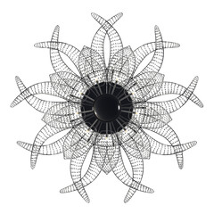 Obraz premium crystal chandelier for the interior isolated on transparent background, home lighting, 3D illustration, cg render 