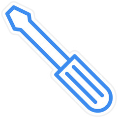 Vector Design Screwdriver Icon Style