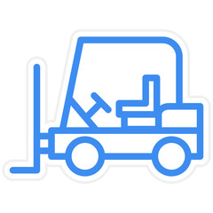 Vector Design Forklift Icon Style