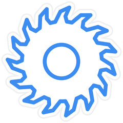 Vector Design Circular Saw Icon Style
