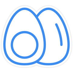 Vector Design Boiled Egg Icon Style