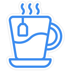 Vector Design Tea Cup Icon Style