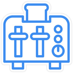 Vector Design Toaster Icon Style
