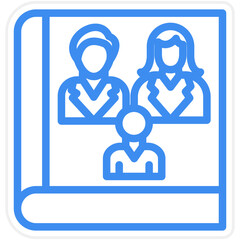 Vector Design Family Book Icon Style