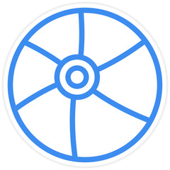 Obraz premium Vector Design Beach Ball Icon Style