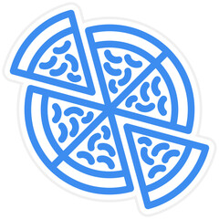 Vector Design Pizza Icon Style