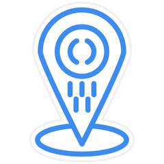 Vector Design Location Pin Icon Style