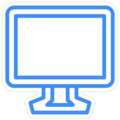 Vector Design TV Screen Icon Style