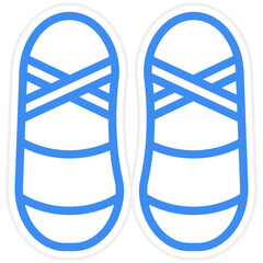 Vector Design Ballet Shoes Icon Style