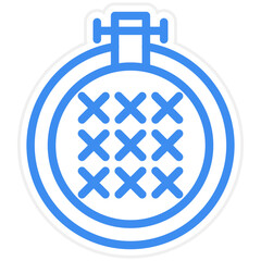 Vector Design Cross Stitch Icon Style