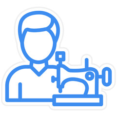 Obraz premium Vector Design Tailor Icon Style