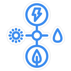 Vector Design Energy Sources Icon Style