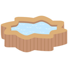 Wooden Jacuzzi Swimming Pool Summer Swim Area Collection
