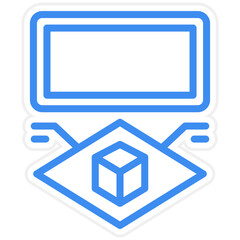 Vector Design Augmented Reality Icon Style