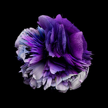 Bursting abstract 3D shape