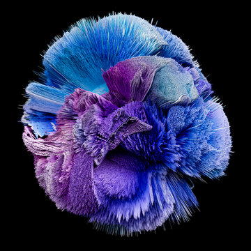 Bursting abstract 3D shape