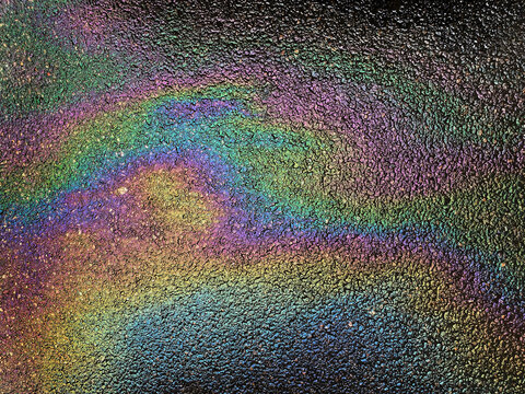 petrol on tarmac