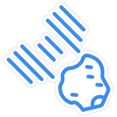 Vector Design Meteorites Icon Style