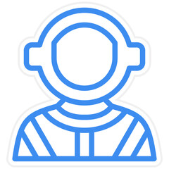 Vector Design Astronaut Icon Style