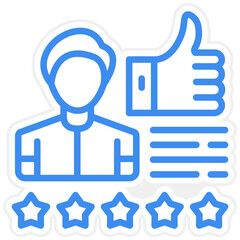 Vector Design Customer Reviews Icon Style