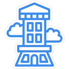 Vector Design Lighthouse Icon Style