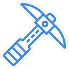 Vector Design Pickaxe Icon Style