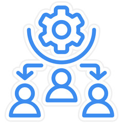 Vector Design Delegate Icon Style