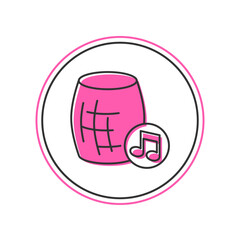 Filled outline Voice assistant icon isolated on white background. Voice control user interface smart speaker. Vector