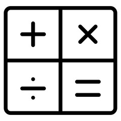 Obraz premium calculator line 