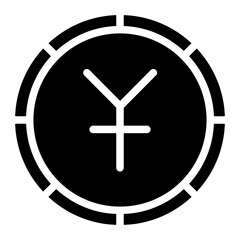 Obraz premium coin glyph 