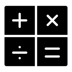 Fototapeta premium calculator glyph 