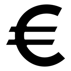 Obraz premium euro currency glyph 