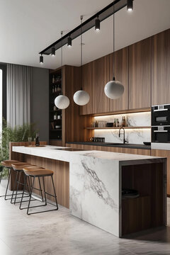 modern kitchen interior