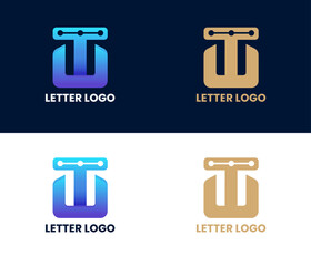 letter t with e logo design 