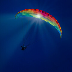 rainbow on a parachute