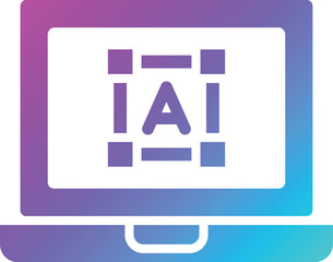 Font size Vector Icon Design Illustration