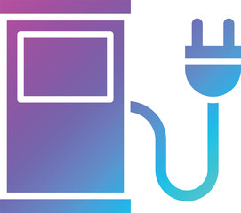 Charging station Vector Icon Design Illustration