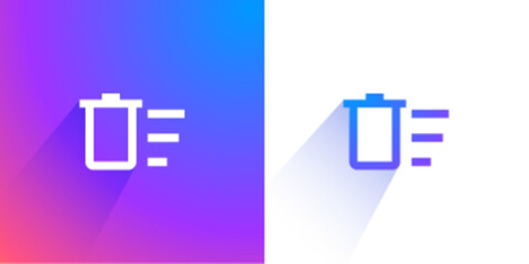 Obraz premium Delete empty icon for application and ui xu website. recycle bin empty icons