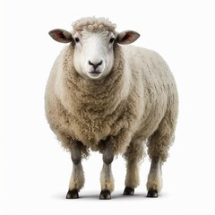 sheep isolated on white background