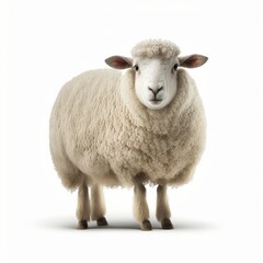 Fototapeta premium sheep isolated on white background