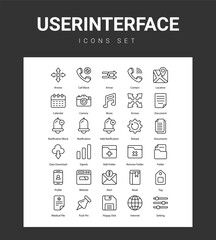 UserInterface related icon set