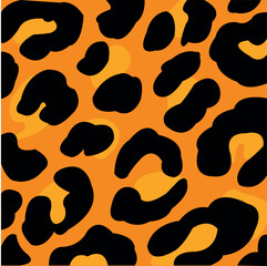 Skin of the wildlife leopard seamless pattern