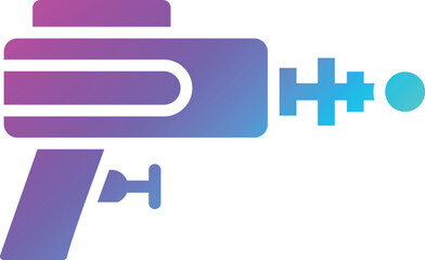 Laser gun Vector Icon Design Illustration