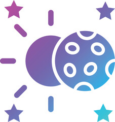 Lunar Vector Icon Design Illustration