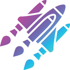 Space shuttle Vector Icon Design Illustration