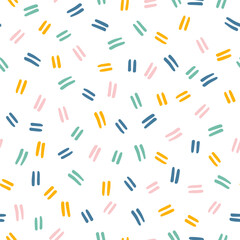 Seamless pattern with colorful small lines
